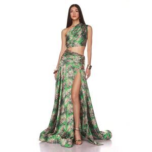 NWOT BRONX AND BANCO Jafari Havana Gown tropical vacation gown